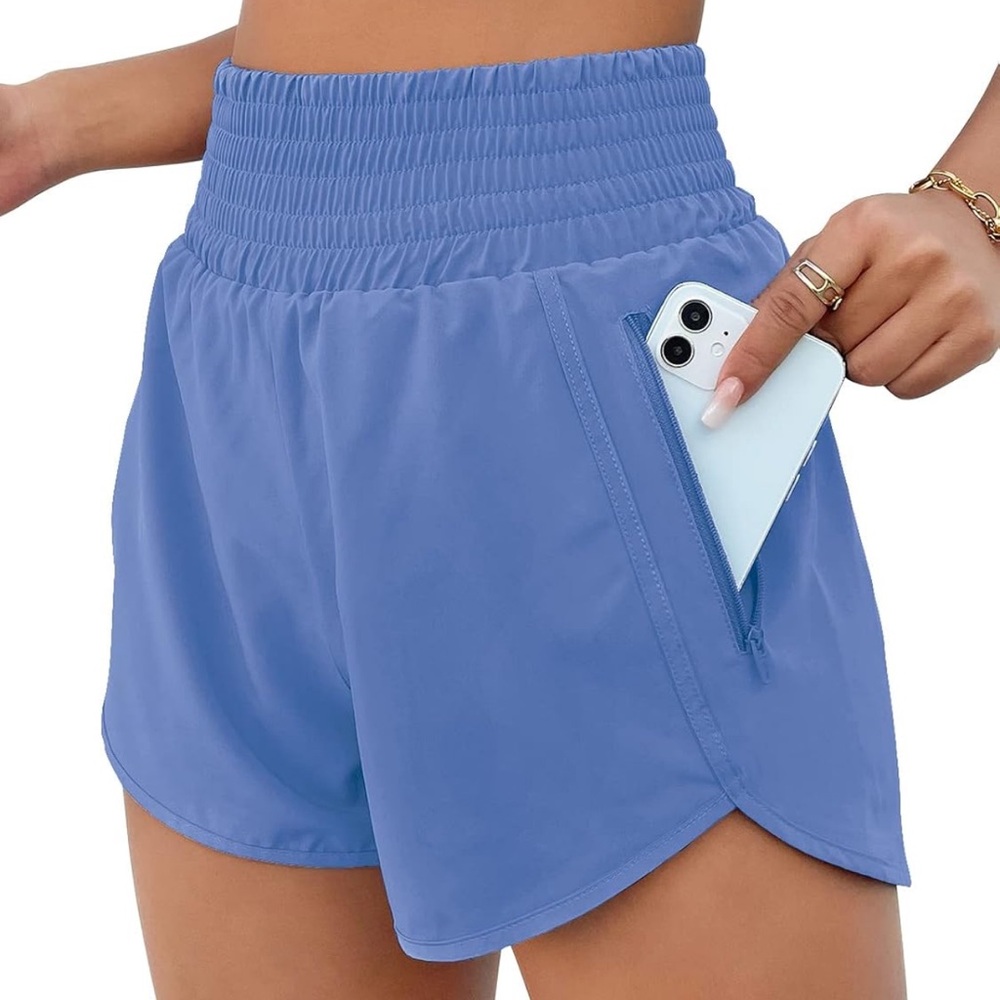BMJL Women's Athletic Shorts High Waisted Running Short Pocket 2.5"